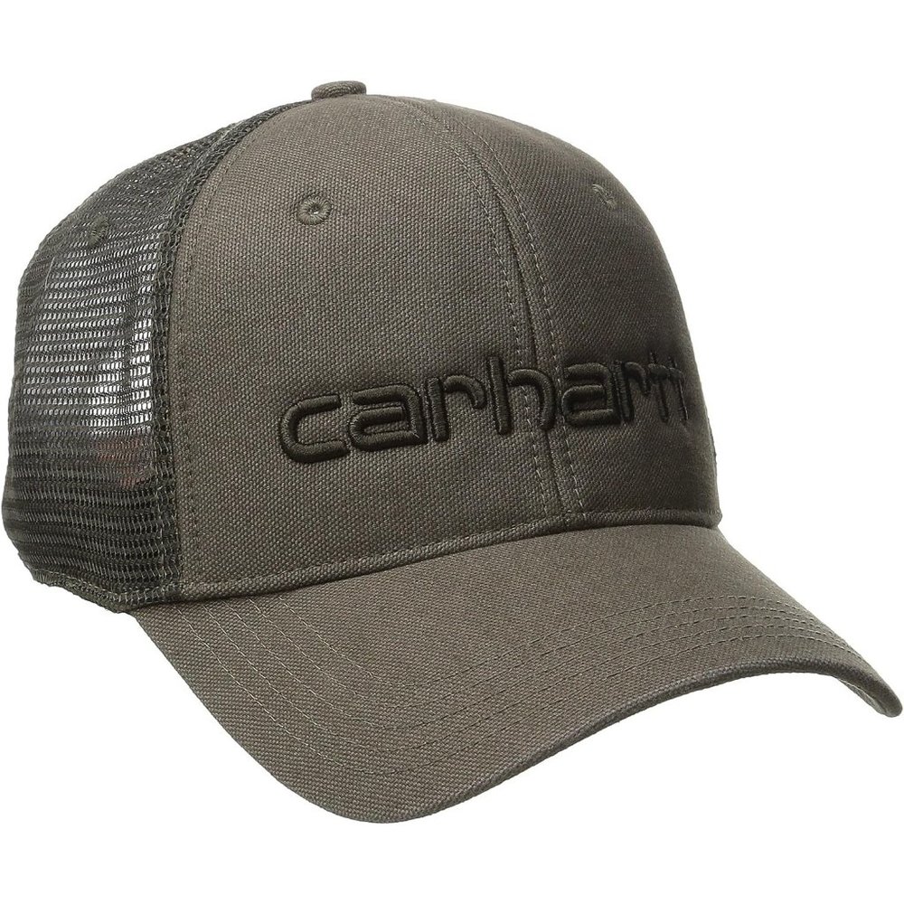 Men's Canvas Mesh-Back Logo Graphic Cap